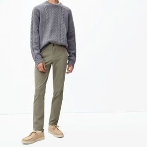 Everlane Chino Pants Mens 38 x 32 Covert Green Uniform Performance Slim Fit NEW